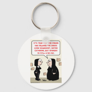 spandex nuns no-no jurk code sleutelhanger