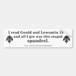 Spandlopen Bumpersticker