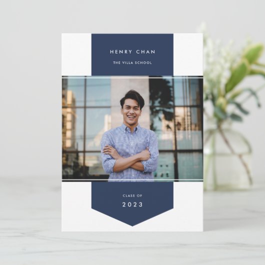 Spandoek | Aankondiging foto-Afstuderen (Staand voorkant)