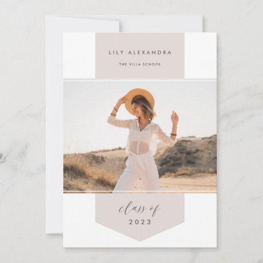 Spandoek | Foto-Afstuderen Aankondiging (Voorkant)