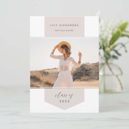 Spandoek | Foto-Afstuderen Aankondiging (Staand voorkant)