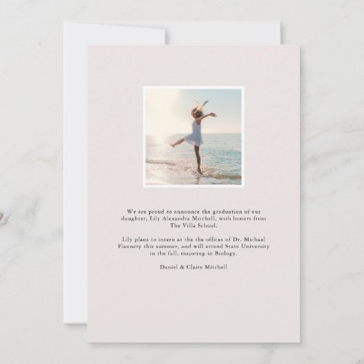 Spandoek | Foto-Afstuderen Aankondiging (Achterkant)