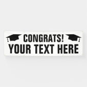 Spandoek met felicitaties voor eindexamen middelba (Horizontaal)