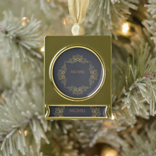 spandoek ornament verguld banner ornament