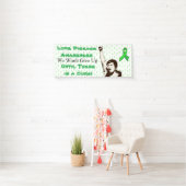 Spandoek voor Lyme-ziekte bewustzijnsprotest (Insitu)