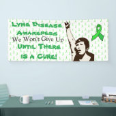 Spandoek voor Lyme-ziekte bewustzijnsprotest (Beurs)
