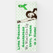 Spandoek voor Lyme-ziekte bewustzijnsprotest (Verticaal)