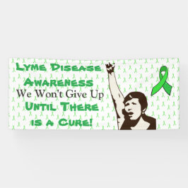 Spandoek voor Lyme-ziekte bewustzijnsprotest