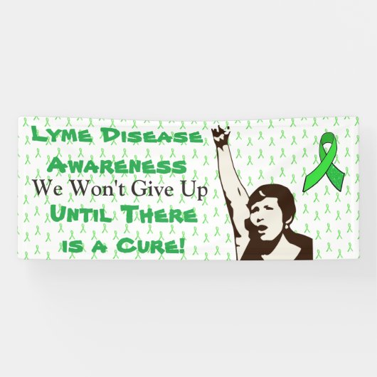 Spandoek voor Lyme-ziekte bewustzijnsprotest (Horizontaal)