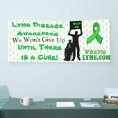Spandoek voor Lyme-ziekte bewustzijnsprotest (Beurs)