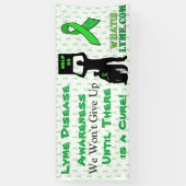 Spandoek voor Lyme-ziekte bewustzijnsprotest (Verticaal)