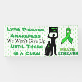 Spandoek voor Lyme-ziekte bewustzijnsprotest