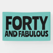SPANDOEK VOOR VERJAARDAGSFEESTJE 40 (Horizontaal)