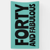 SPANDOEK VOOR VERJAARDAGSFEESTJE 40 (Verticaal)