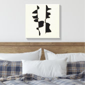 Spandraam Schilderij - Abstract Dubbelzijdig Canvas Afdruk (Insitu (Slaapkamer))