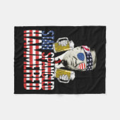 Spangled Hammered President Donald Trump Bierliefd Fleece Deken (Voorkant (Horizontaal))