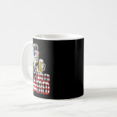 Spangled Hammered President Donald Trump Bierliefd Koffiemok (Voorkant links)