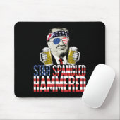 Spangled Hammered President Donald Trump Bierliefd Muismat (Met muis)