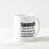 Spanglés Funny Definition tweetalig Koffiemok (Voorkant rechts)