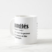 Spanglés Funny Definition tweetalig Koffiemok (Voorkant links)