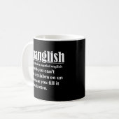 Spanglish Funny Definition Spaans Engels Koffiemok (Voorkant links)