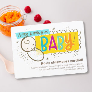 Spanglish zwangerschap aankondiging