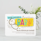 Spanglish zwangerschap aankondiging (Staand voorkant)