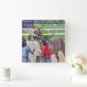 Spango wint in Belmont Park Vierkante Klok (Huis)