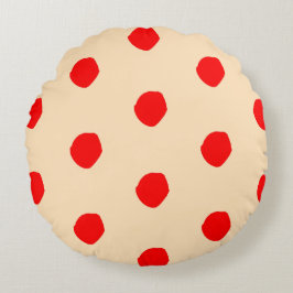 Spaniard polka dots Round Pillow Rond Kussen