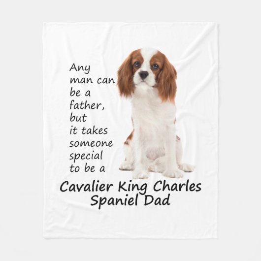 Spaniel Dad Fleece Blanket (Voorkant)