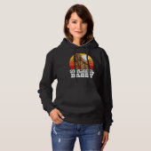 Spaniel Daddy Leuke Retro Cocker 80s Sunset Hoodie (Voorkant volledig)