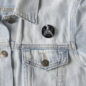 Spaniel dicht bij badge ronde button 3,2 cm (In situ)