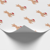Spaniel Dog Christmas  Cadeaupapier (Hoek)