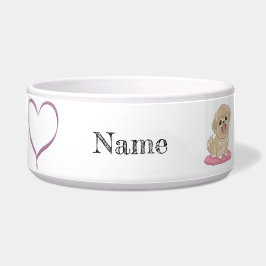 Spaniel Dog heart  Voerbakje