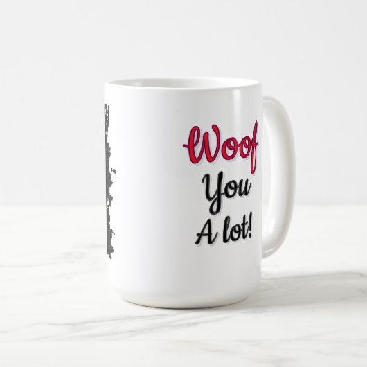 Spaniel dog love mug  koffiemok (Voorkant rechts)