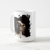 Spaniel dog love mug  koffiemok (Voorkant links)