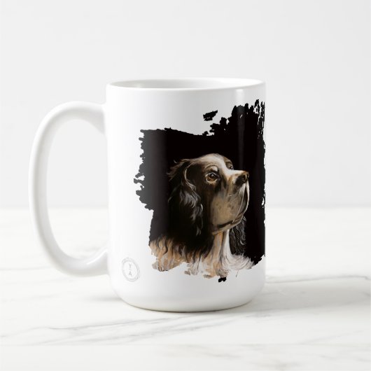 Spaniel dog love mug  koffiemok (Links)
