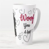 Spaniel dog love mug  latte mok (Rechterhoek)