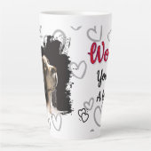 Spaniel dog love mug  latte mok (Voorkant)