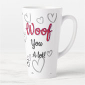 Spaniel dog love mug  latte mok (Rechts)