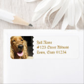 Spaniel Dog Mailing Label (Insitu)