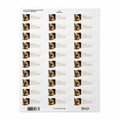 Spaniel Dog Mailing Label (Full Sheet)
