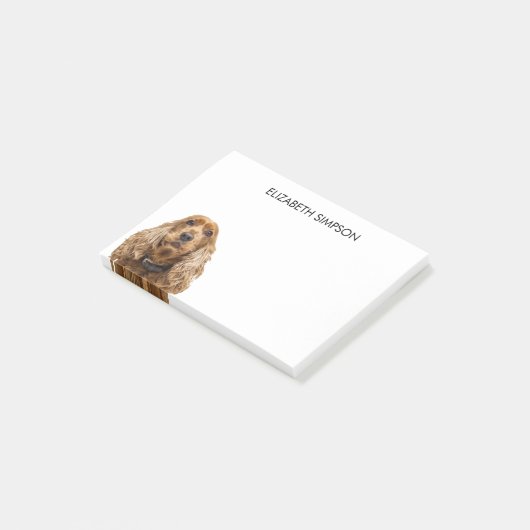 Spaniel Dog Post-it® Notes (Schuin)