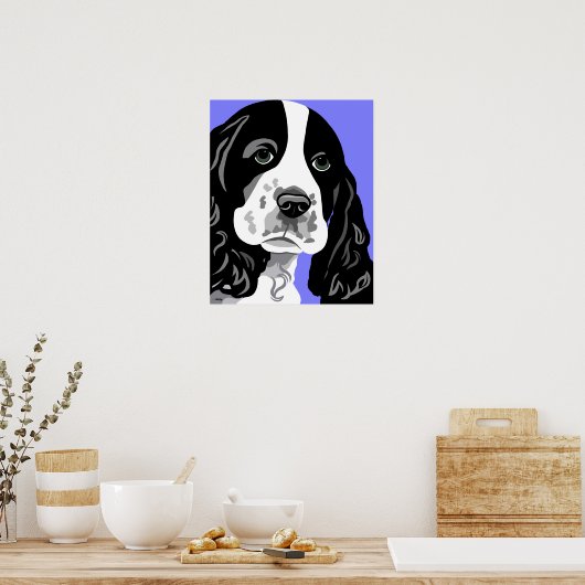 Spaniel Dog Print (Keuken)