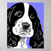 Spaniel Dog Print (Voorkant)