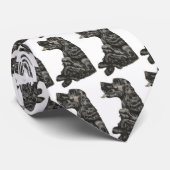 Spaniel Dog Stropdas (Opgerold)