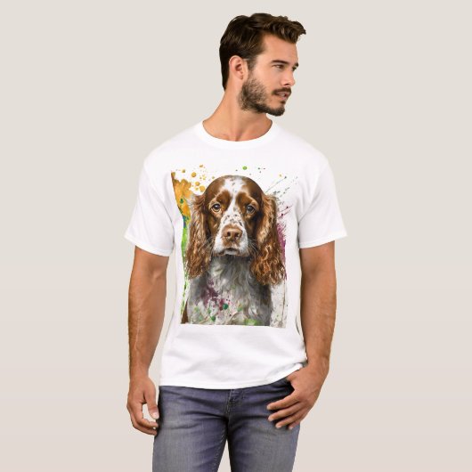 Spaniel Dog T-shirt (Voorkant volledig)