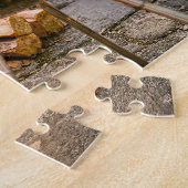Spaniel duo die terras BBQ-worstjes bekijkt Legpuzzel (Zijkant)