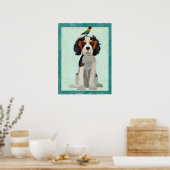 SPANIEL- EN BIRD-kunst Poster (Keuken)