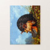 Spaniel en Houtsnip Arthur Fitzwilliam Tait 1861 Legpuzzel (Verticaal)